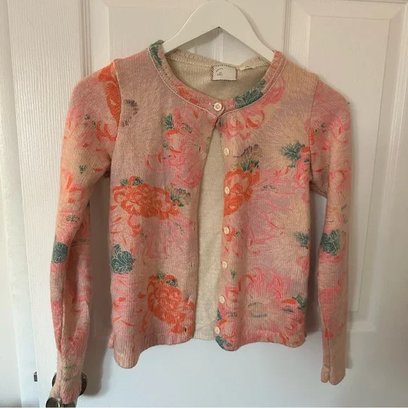 Floral Button Up Sweater - Picture 1 of 8